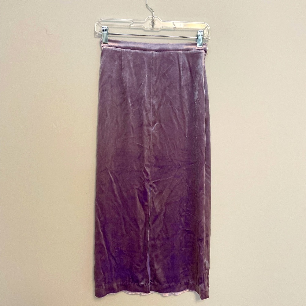 Purple Velvet Skirt
